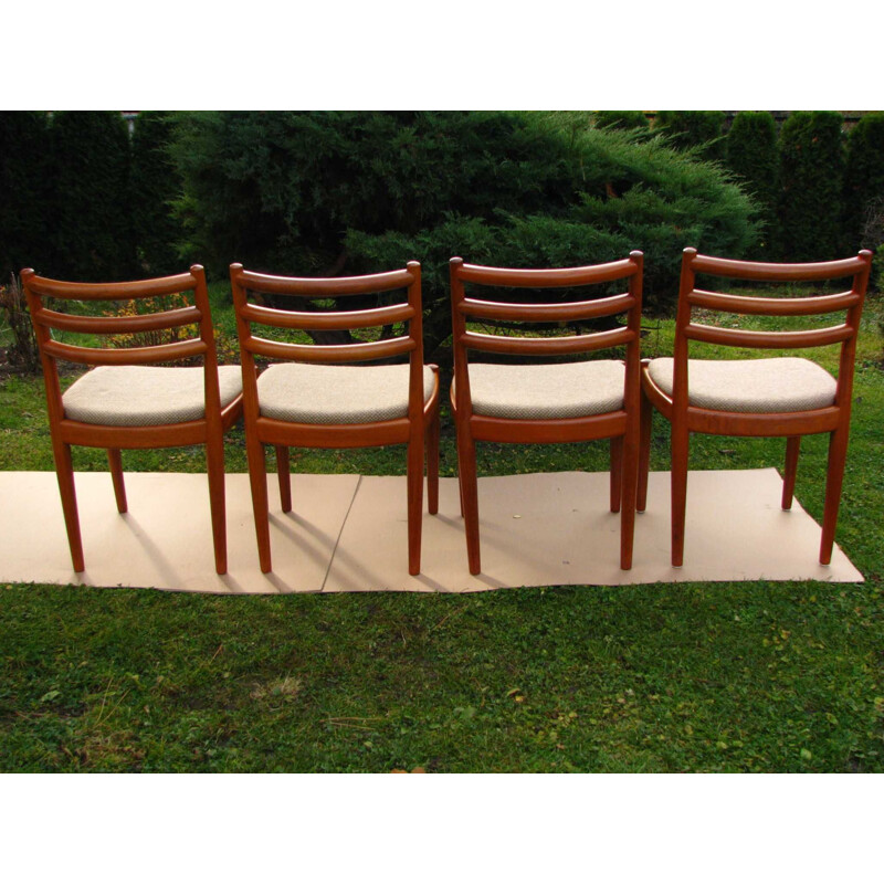 Set of 4 vintage teak chairs Denmark