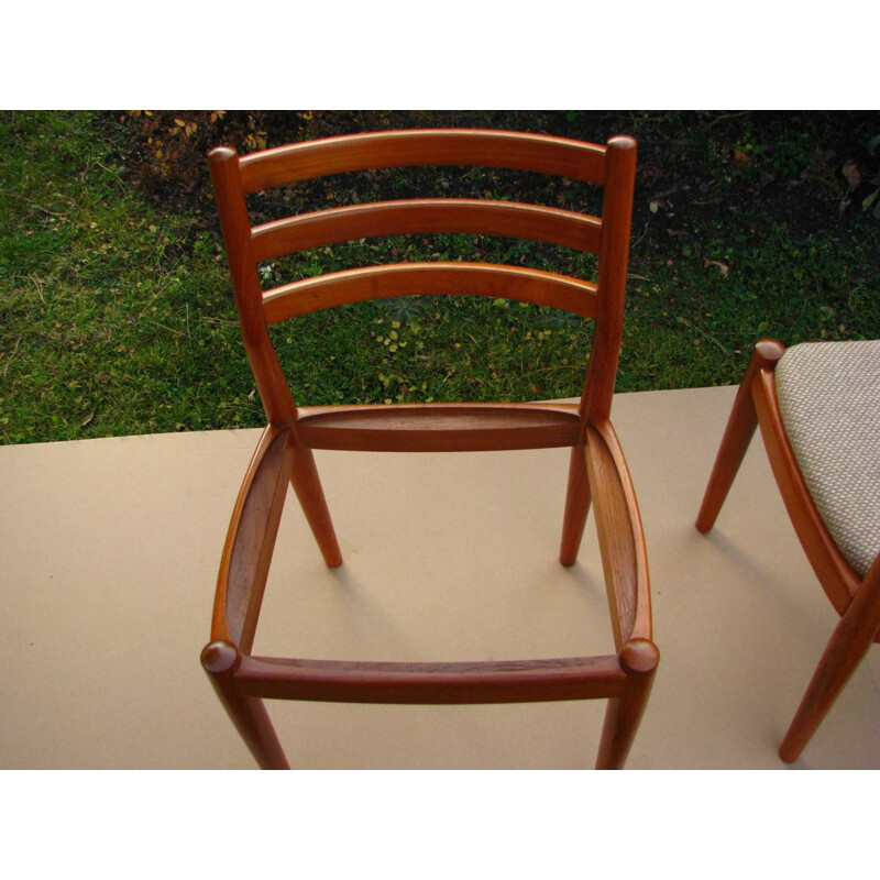 Set of 4 vintage teak chairs Denmark