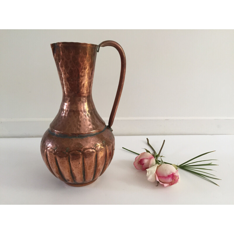 Vintage Large Copper Pitcher