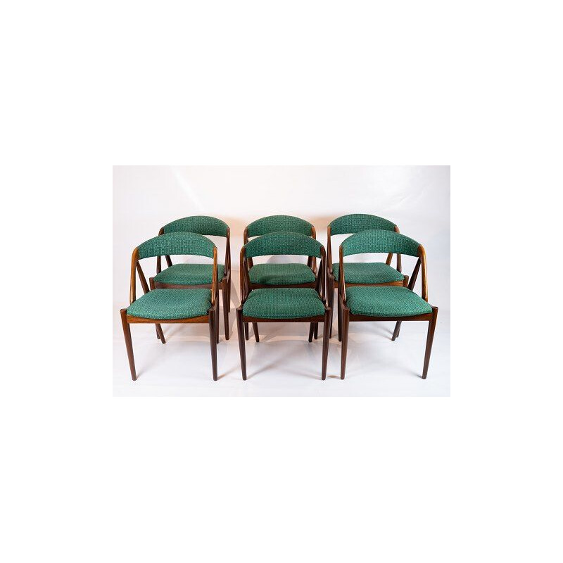 Set of 6 dining room chairs, model 31, Kai Kristiansen for Schou Andersen 1960s. 