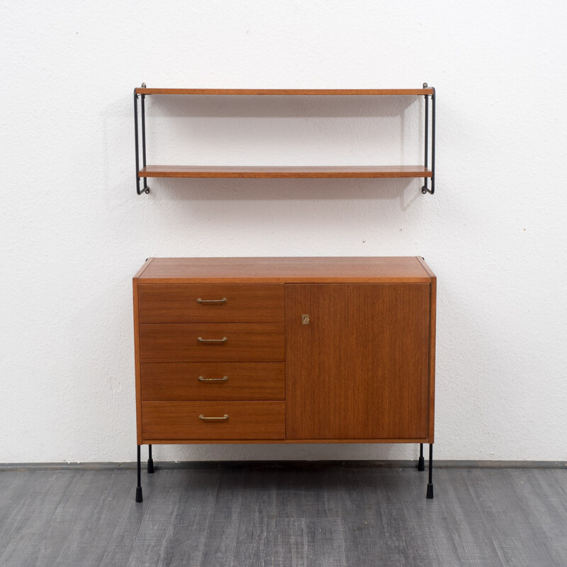 Set of "Omnia" chest of drawers and shelf, Ernst Dieter HILKER - 1960s