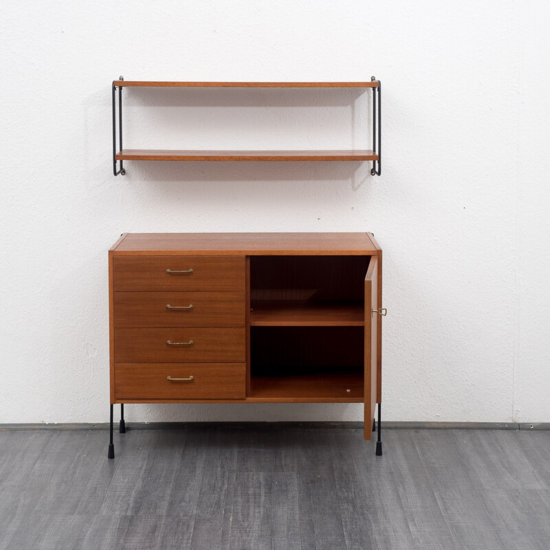 Set of "Omnia" chest of drawers and shelf, Ernst Dieter HILKER - 1960s