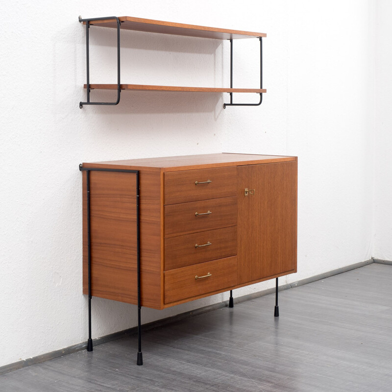 Set of "Omnia" chest of drawers and shelf, Ernst Dieter HILKER - 1960s