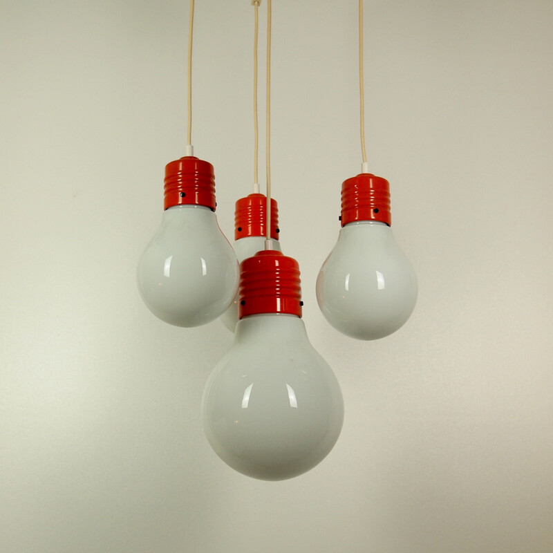 Vintage  'Bulbs' suspension lamp Pop-Art 1970