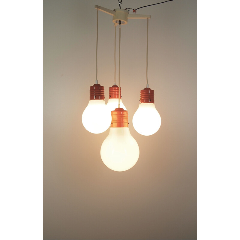 Vintage  'Bulbs' suspension lamp Pop-Art 1970