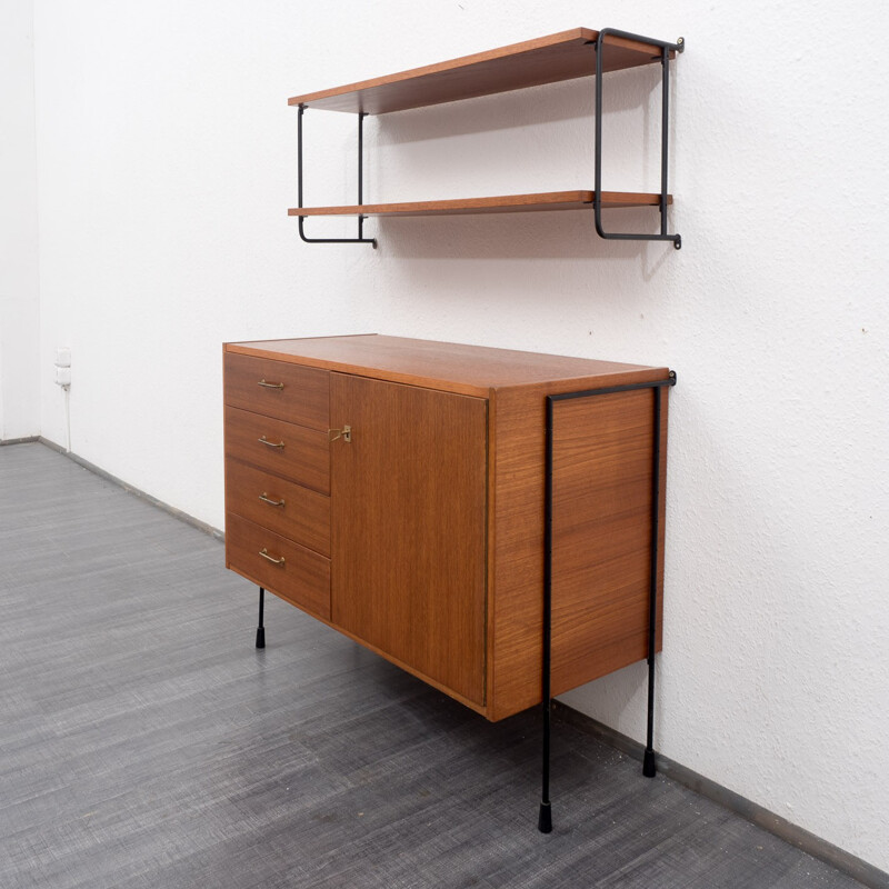 Set of "Omnia" chest of drawers and shelf, Ernst Dieter HILKER - 1960s