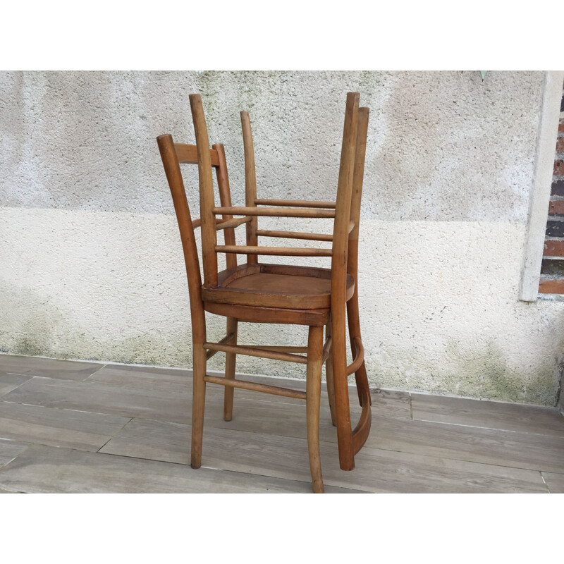 Pair of vintage bistro chairs, Art nouveau 1930