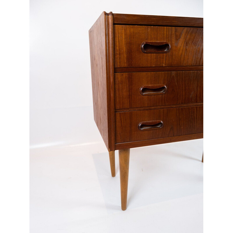 Small vintage teak chest of drawers, Denmark 1960