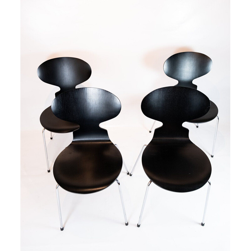 Set di 4 sedie vintage modello 3101 di Arne Jacobsen by Fritz Hansen 2006