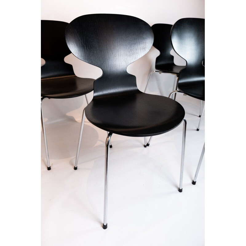 Set di 4 sedie vintage modello 3101 di Arne Jacobsen by Fritz Hansen 2006