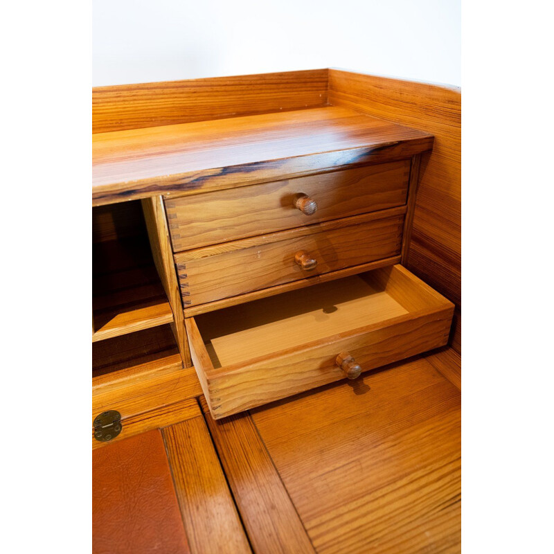 Vintage-Schreibtisch aus Oregon-Kiefer von Andreas Hansen und Hadsten Wood industry