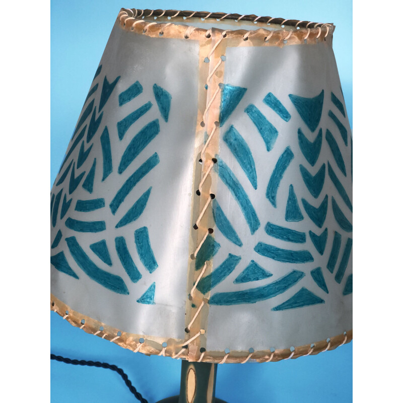 Vintage celluloid table lamp 1950's