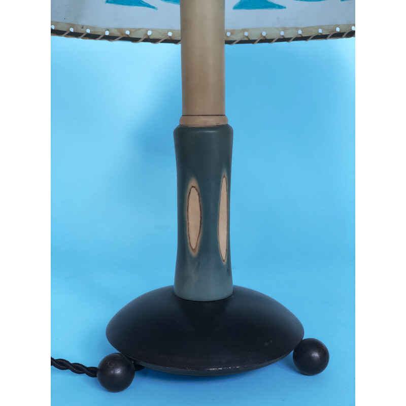 Lampe de table vintage en celluloïd 1950