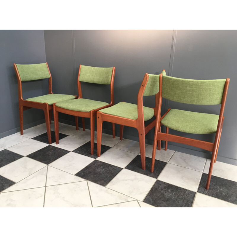 6 vintage IMHA teak chairs, 1960