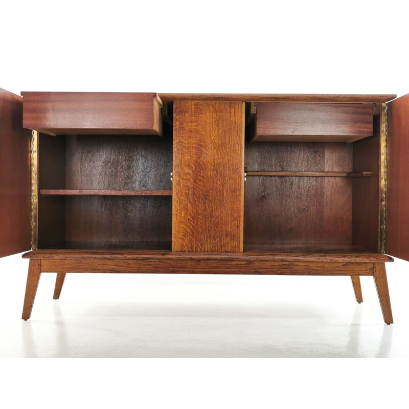 Vintage oak sideboard by Finewood, England 1950