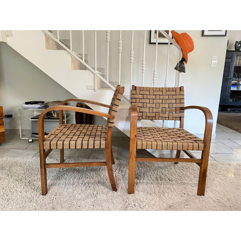 Pair of vintage armchairs 1950