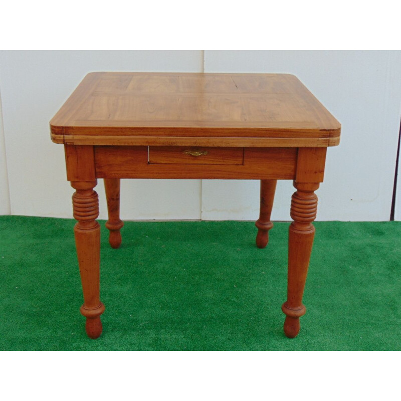 Vintage extendeble table in solid wood 1930