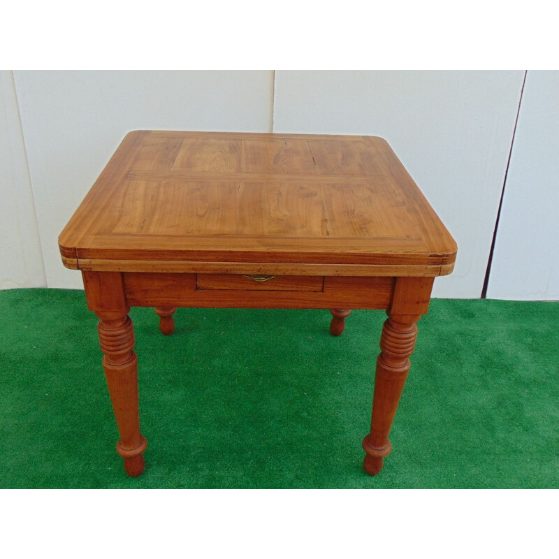 Vintage extendeble table in solid wood 1930