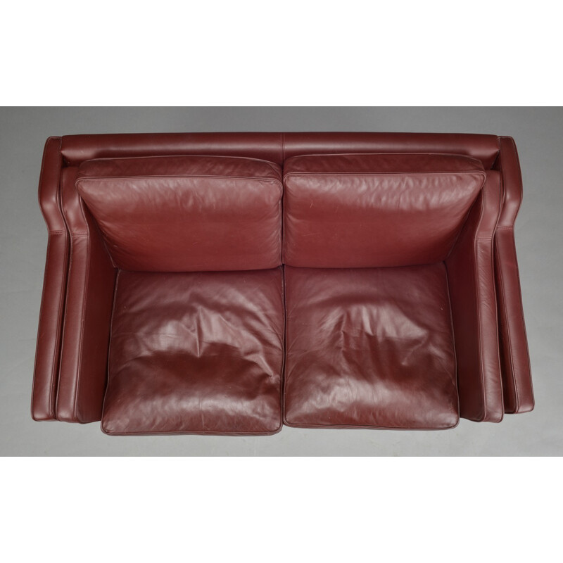 Leather Stouby sofa, Borge MOGENSEN  - 1950s