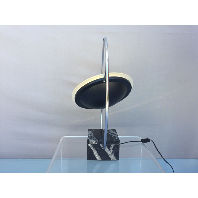 Vintage 'Saturn' lamp by Maison Lucien Gau 1980