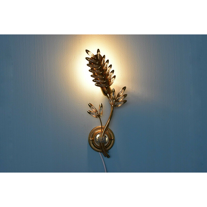 Flower-shaped wall lamp by Palwa, Germany 1970