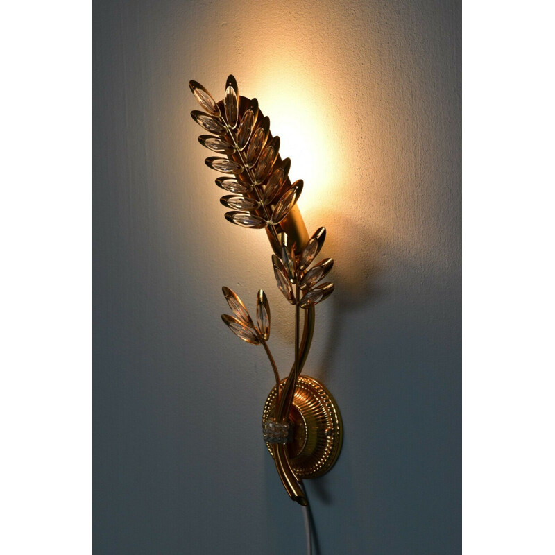 Flower-shaped wall lamp by Palwa, Germany 1970