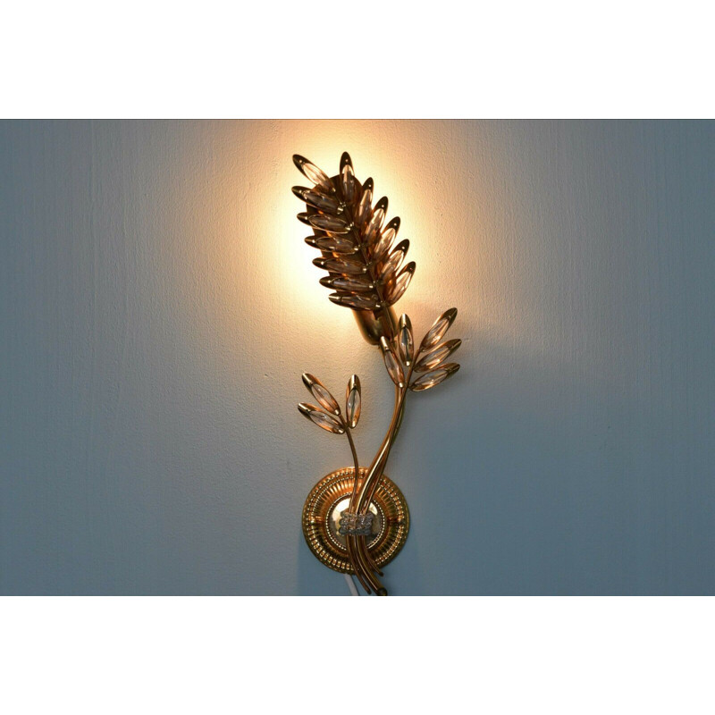 Flower-shaped wall lamp by Palwa, Germany 1970
