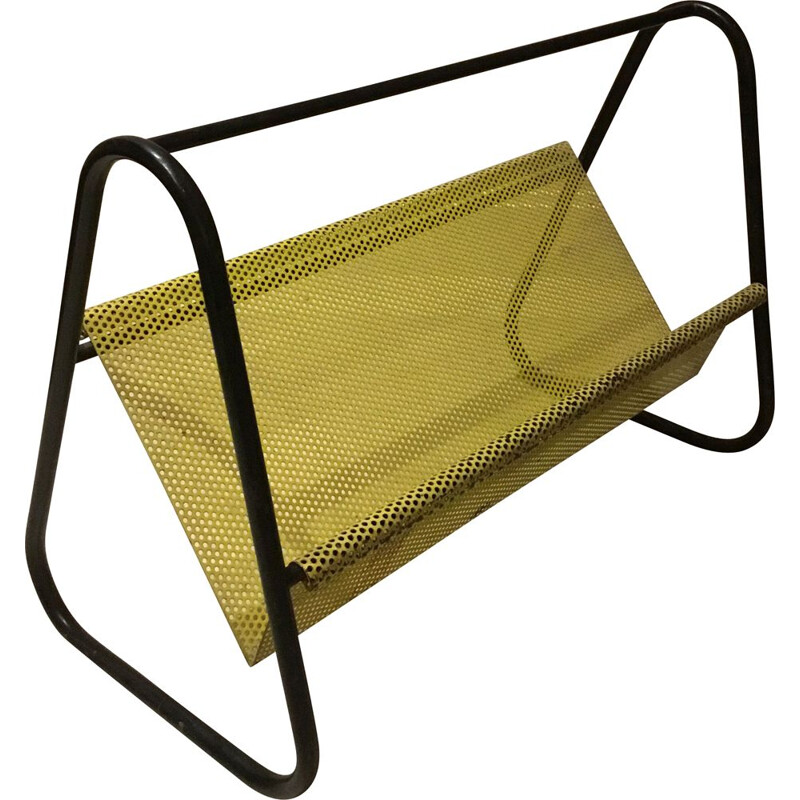 Vintage Magazine Rack by Mathieu Matégot 1950s