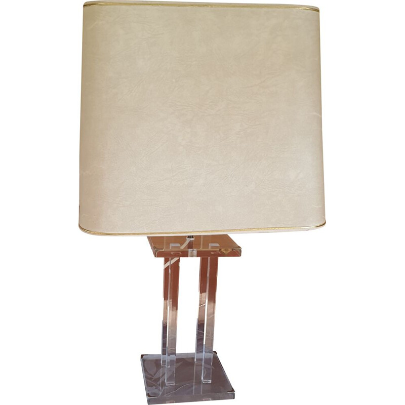 lampe vintage en plexiglas