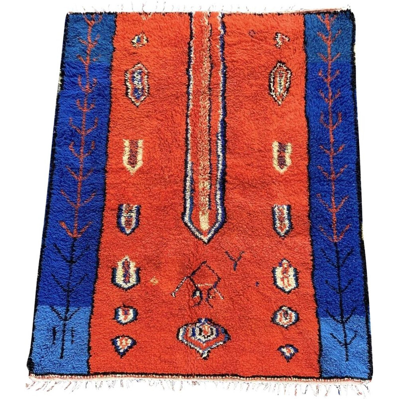 Vintage Beni Ouarain Berber Carpet