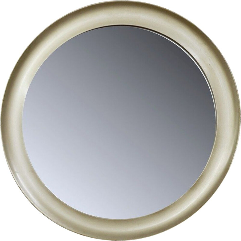 Vintage Round Chrome Brushed Vintage Mirror
