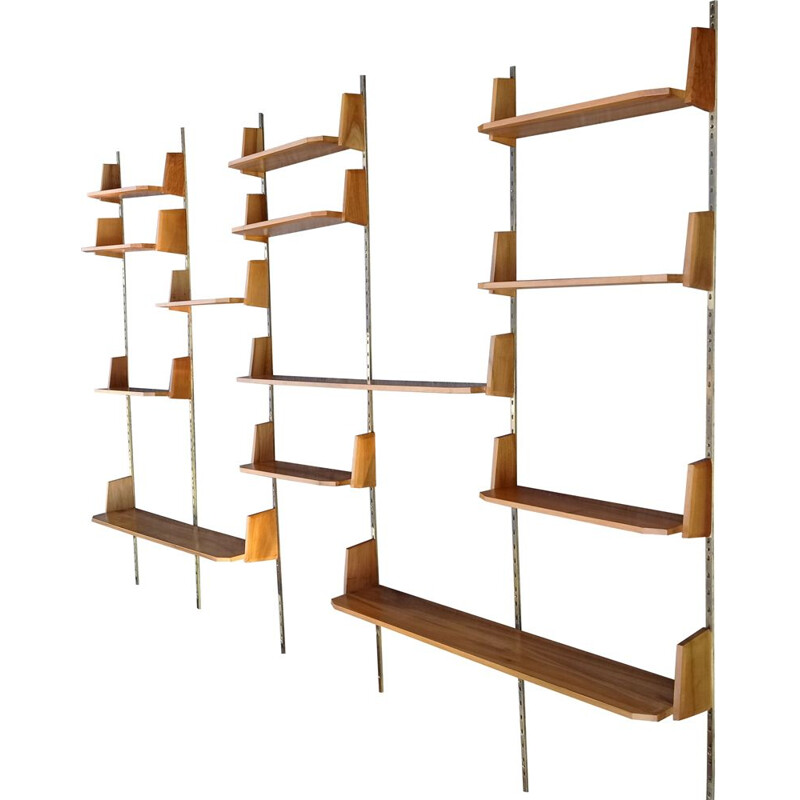 Large modular vintage bookcase