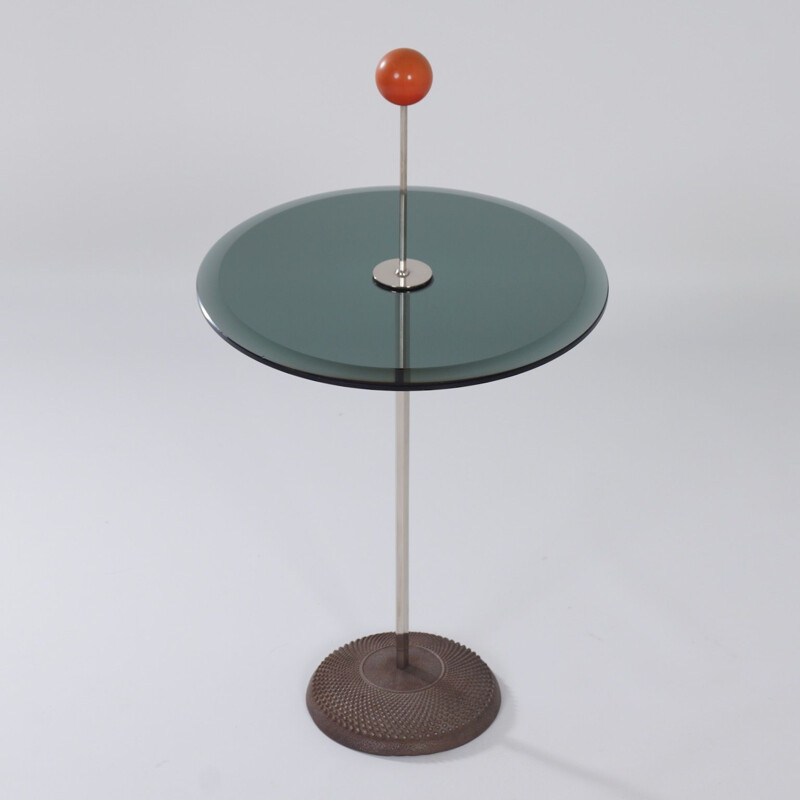 Table d'appoint Vintage Orio de Pierluigi Cerri pour Fontana Arte, 1980