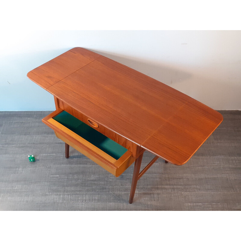 Vintage Teak dressmaker or Bedside Table, Norway 1960s