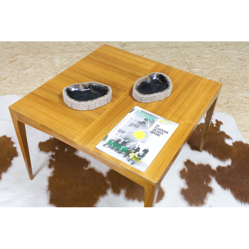 Vintage beechwood side table or coffee table 1960