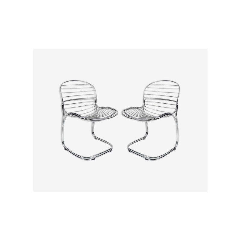 Pair of vintage chairs G.Rinaldi 1970