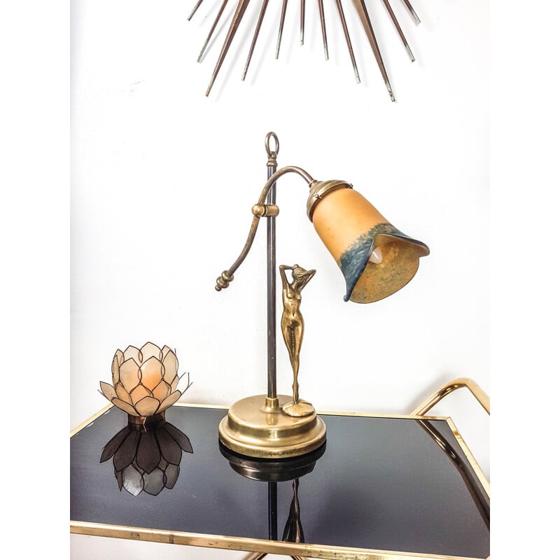 Lampe vintage Art deco signé Guido Mariani 1925 