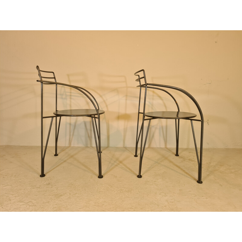 Pair of vintage chair by Pascal Mourgue 1985