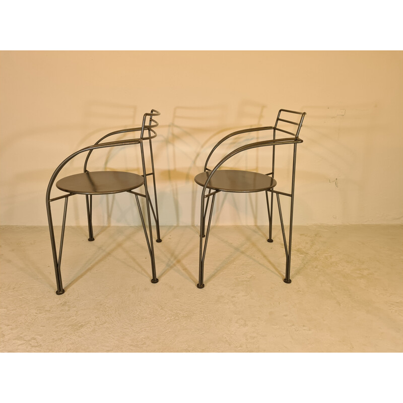 Pair of vintage chair by Pascal Mourgue 1985
