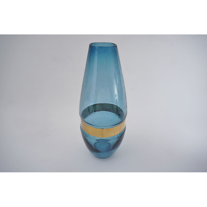 Vintage Dara International glass vase Italian 1980