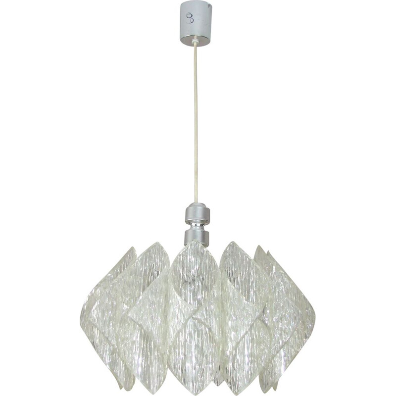 Vintage acrylic pendant lamp, 1970