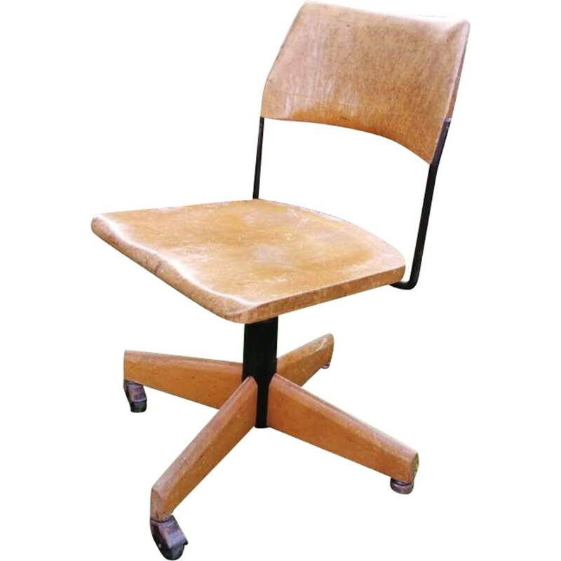 Vintage office chair adjustable in height