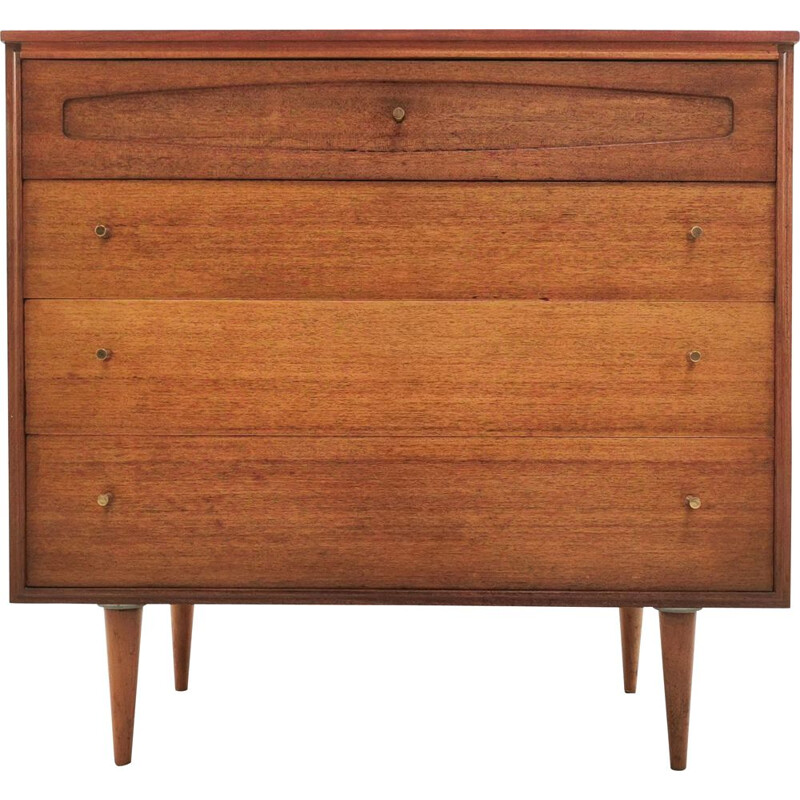 Vintage teak chest of drawers, England 1960