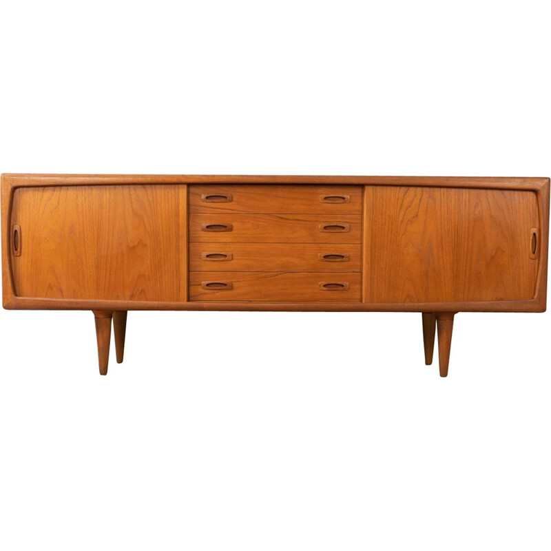 Buffet vintage en placage de teck Hansen 1960