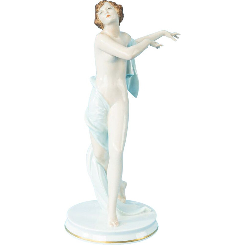 Porcelana Vintage figurando Gustav Oppel Alemanha 1930