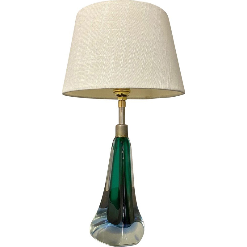 Lampe Murano vintage de couleur verte 1960