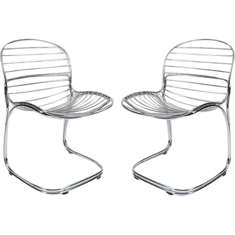 Pair of vintage chairs G.Rinaldi 1970