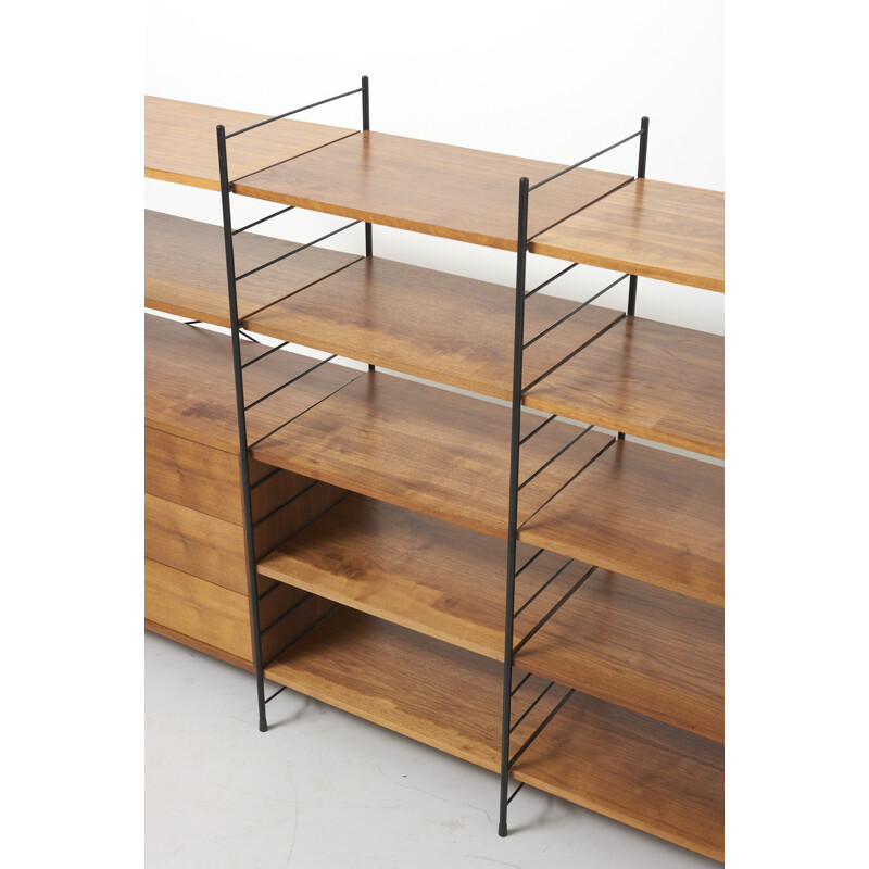 Vintage Freestanding Shelving System in Teak by WHB Germany 1960