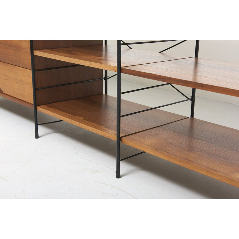 Vintage Freestanding Shelving System in Teak by WHB Germany 1960