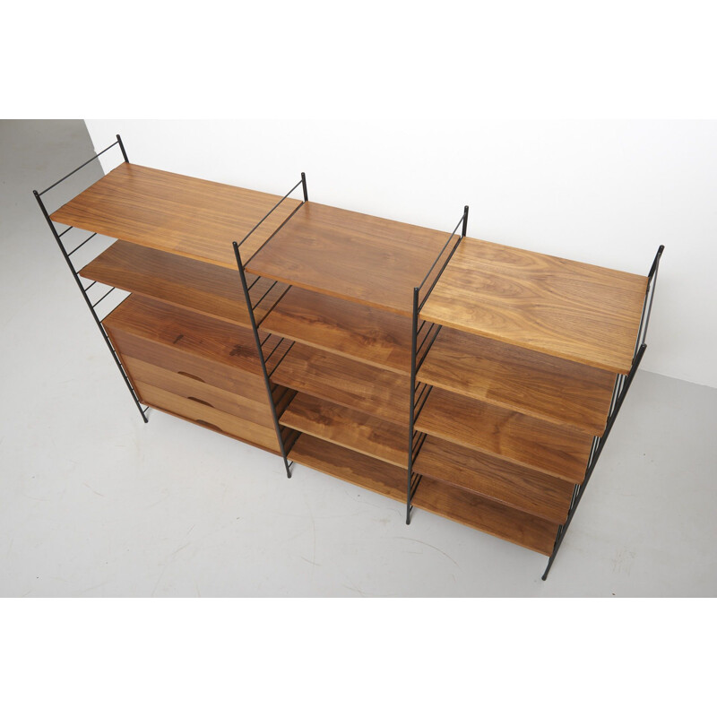 Vintage Freestanding Shelving System in Teak by WHB Germany 1960